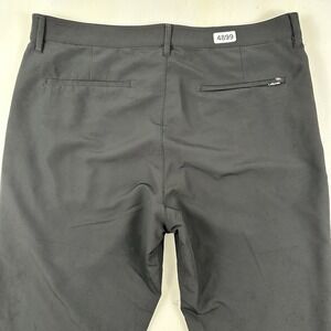Banana Republic Performance Tech Pants Mens 36x34 Black‎ Travel Golf Chino Slim